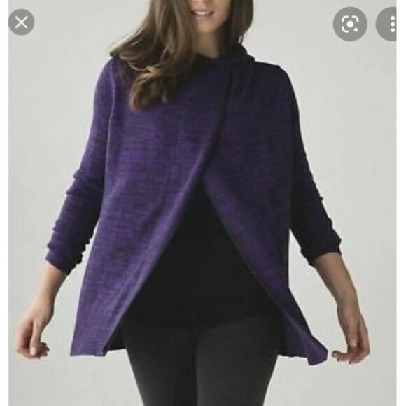 Lululemon Heathered Purple Peace Of Mind Wrap ~ Medium - Picture 16 of 16